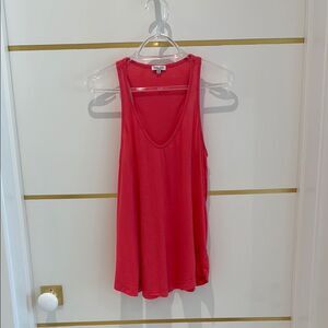 SPLENDID coral pink whisper tank top XS